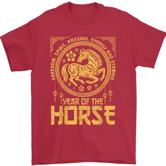 Discover Year of the Horse 2026 Chinese New Year Zodiac Unisex T-Shirt