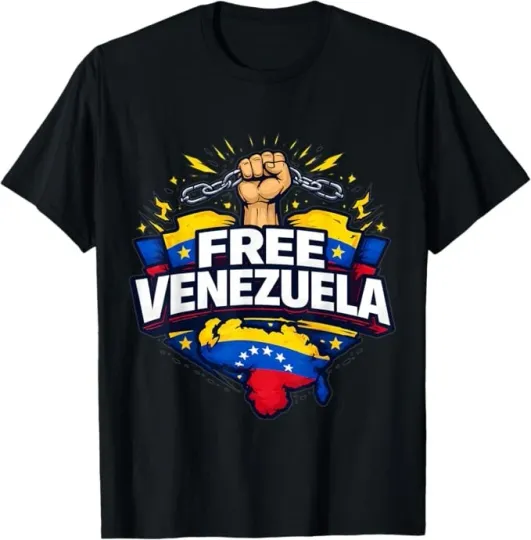 Discover Free Venezuela T-Shirt Size S-4XL