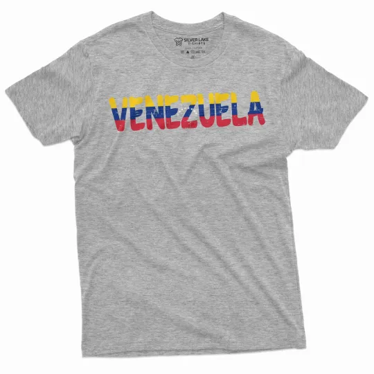 Discover Men's Venezuela T-shirt Venezuela flag coat of arms country Patriotic Tee shirt