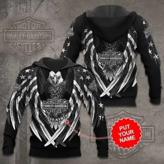 Discover Personalized Harley Motor Racing Davidsonn 3D Hoodie