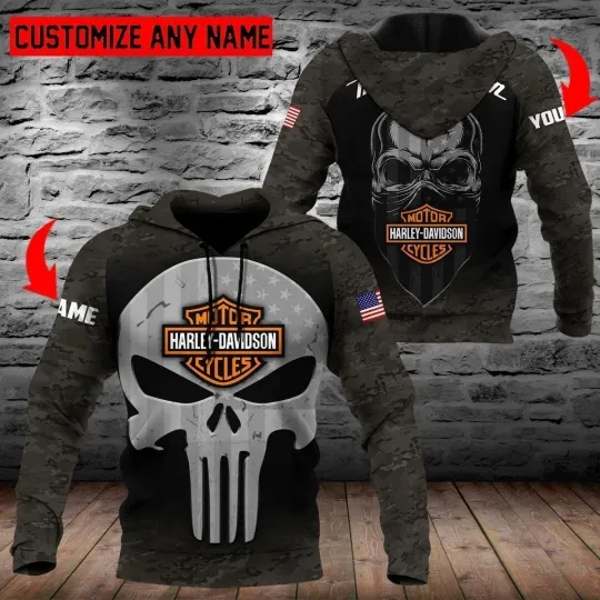 Discover Personalized Harley Motor Racing Davidsonn 3D Hoodie