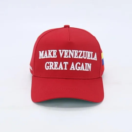 Discover MAKE VENEZUELA GREAT AGAIN RED MAGA HAT BASEBALL