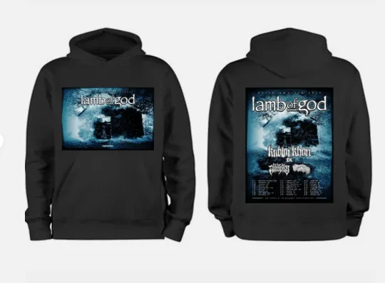 Discover Lamb of God Book 2026 North American Tour Hoodie 2D