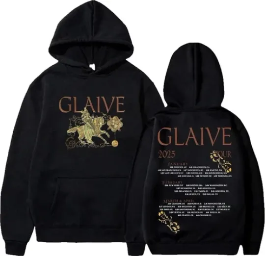 Discover Glaive Merch 2026 Tour Hoodie Long Sleeve Double Sided Hoodie