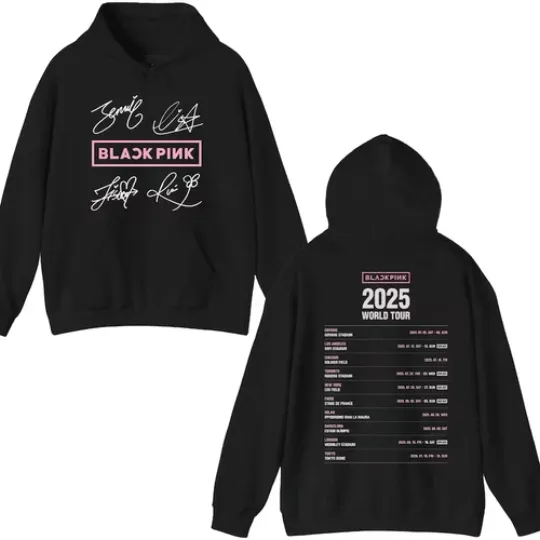 2026 Black Pink World Tour Hoodie, Black Pink 2026 Concert Sweater