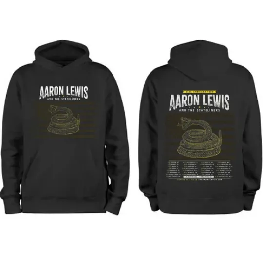 Discover Aaron Lewis and The Stateliners 2026 American Tour Hoodie