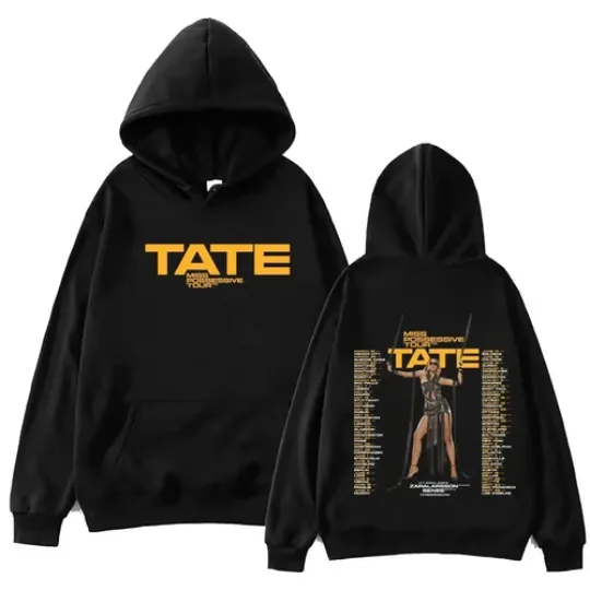 Discover Tate McRae Tour 2026 Hoodie Miss Possessive Double-Sided Harajuku Hoodie
