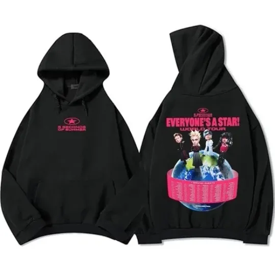 Discover 5 Seconds of Summer Everyone's World Tour 2026 Hoodie