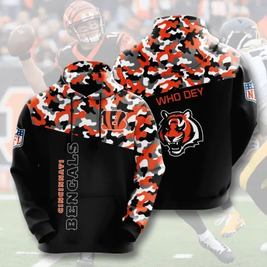 Discover Personalized Cincinnati Football Team Bengalss Hoodie Lightweight Adults S-5XL