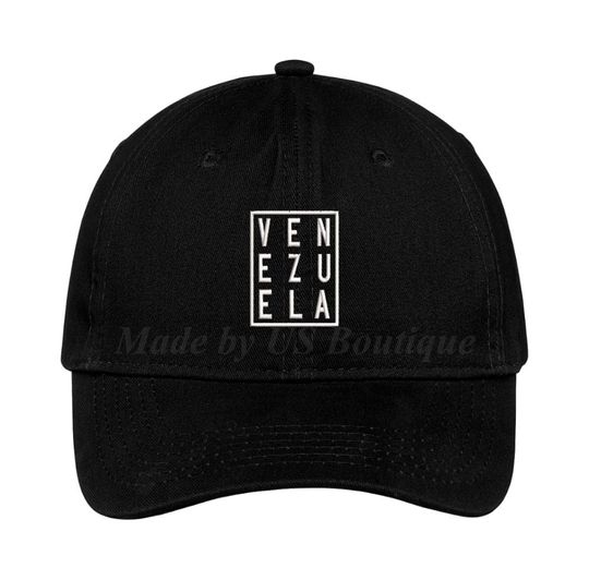 Discover Venezuela Hat Embroidered Baseball Dad Cap Gorra Republica de Venezuela Escudo Resistencia Vinotinto Libertad