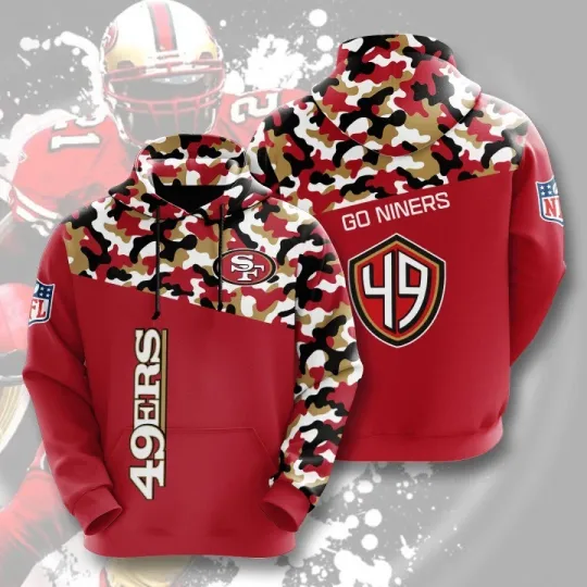 San Francisco Football Team 49erss 3D Hoodie