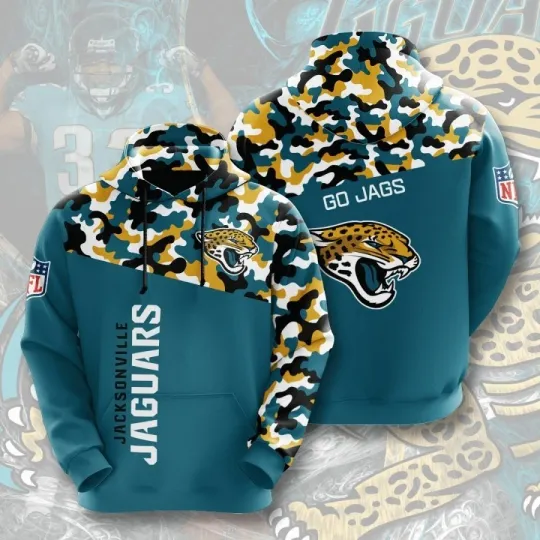 Jacksonville Football Team Jaguarss 3D Hoodie