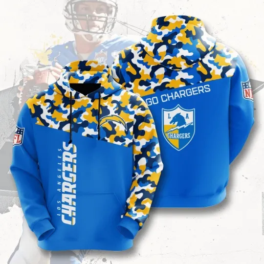 Discover Los Angeles Football Team Chargerss 3D Hoodie