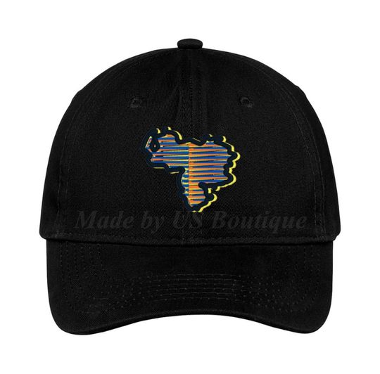 Discover Venezuela Cruz Diez Mapa Hat Embroidered Baseball Dad Cap Gorra Republica de Venezuela Escudo Resistencia Vinotinto Libertad