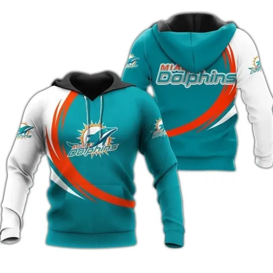 Discover Miami Football Team Dolphinss 3D Hoodie