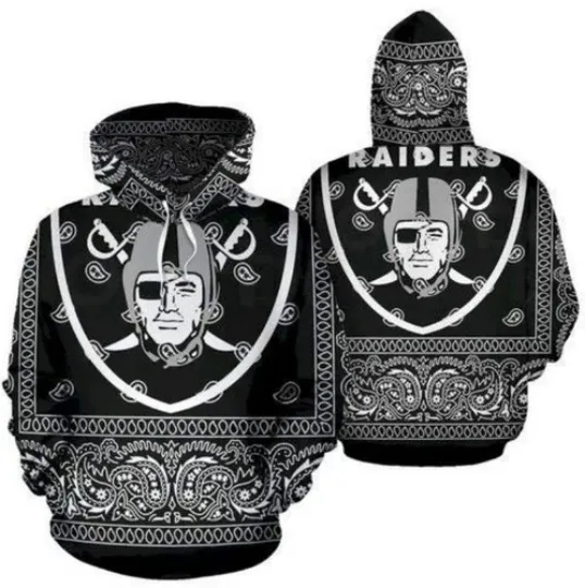 Raiders hoodie 3D all printed 3D hoodie Gift For Valentine