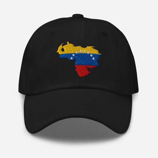 Discover Venezuela Flag Hat, EMBROIDERED Adjustable Cotton Dad Cap, Venezuela Gifts, Venezuelan American, Multiple Colors