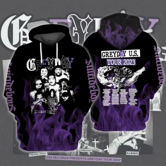 Discover Grey Tour Day Tour 2023 3D Hoodie, Concert Tour Shirt, Grey Tour 3D Sweatshirt