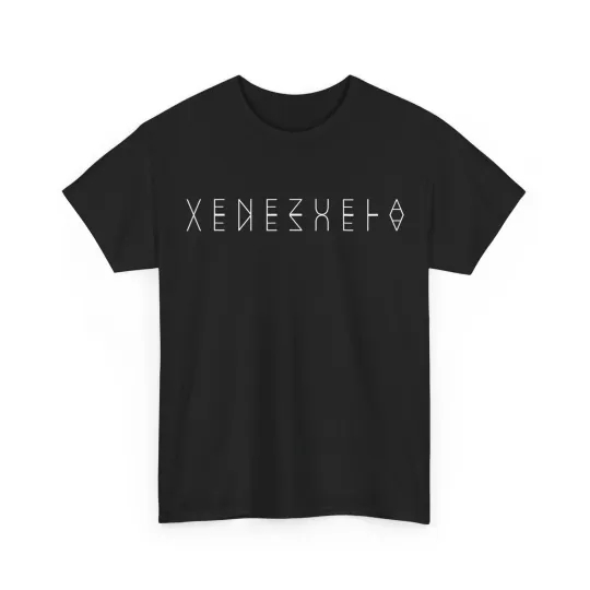 Discover Venezuela Reflections - Venezuelan Word Art Souvenir T-Shirt Small