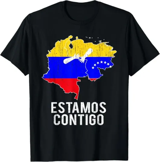 Discover Venezuela Libre Colombia Estamos Contigo Shirt Made in USA