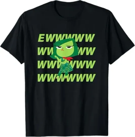 Discover Disney Pixar Inside Out 2 Disgust Eww T-Shirt Size S -5XL