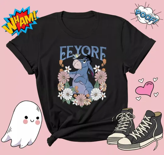 Discover Retro Disney Eeyore T-shirt T Shirt Men Women Unisex Tshirt