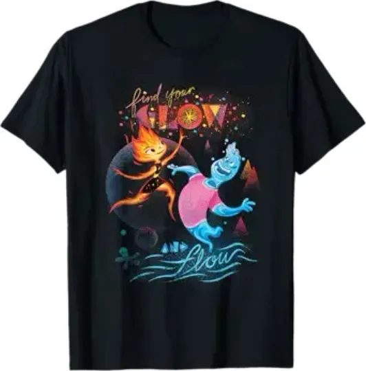 Discover Disney Elemental Find Your Glow And Flow T-Shirt Size S - 5XL Gift For Friends