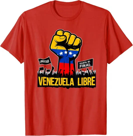 Discover Venezuela Libre Bandera De Venezuela Orgullo Unisex T-Shirt