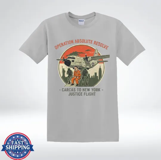 Discover Operation Absolute Resolve Political Satire Illustration T-Shirt