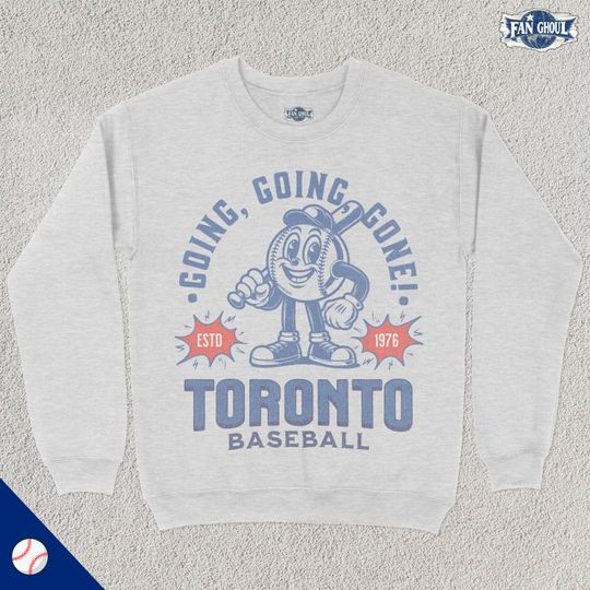 Discover Retro Toronto Baseball Sweatshirt, Vintage 70s Mascot Crewneck, Sports Sweater, Baseball Fan Gift, Baseball Lover, 80s Blue Jay Merch
