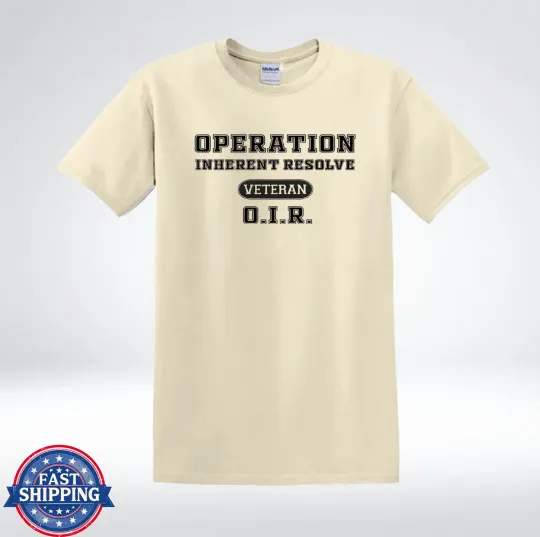 Discover Operation Inherent Resolve Veteran OIR Military T-Shirt