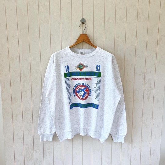 Discover Vintage 1990s Toronto Blue Jays sweashirt/ MLB/ Sunnys Fashions/ size L