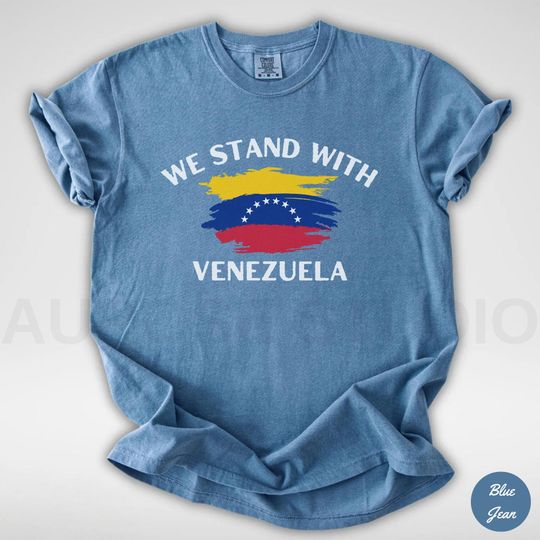 Discover We Stand With Venezuela Shirt, Comfort Colors Anti Trump Tshirt, Stop War Pray For Venezuela Tee, Venezuelan Flag Solidarity Tee
