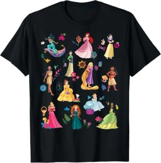 Discover Disney Princess Magical Print T-Shirt for Men, Women