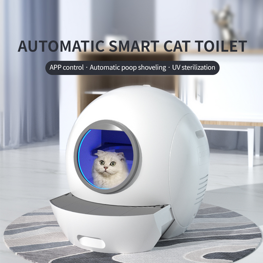 Discover Automatic Cat Litter Box Large WIFI Controlled Cleaning UV Sterilisation Anti-splash Intelligent Luxury Cat Litter Pan