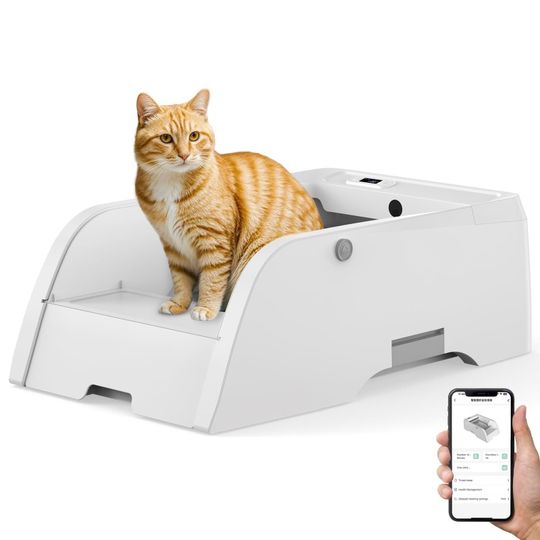 Discover 3.0 Automatic Cat Litter Box Self Cleaning,  Upgraded Automatic Cat Litter Box Self Cleaning That Can Use Clumping Cat Litter