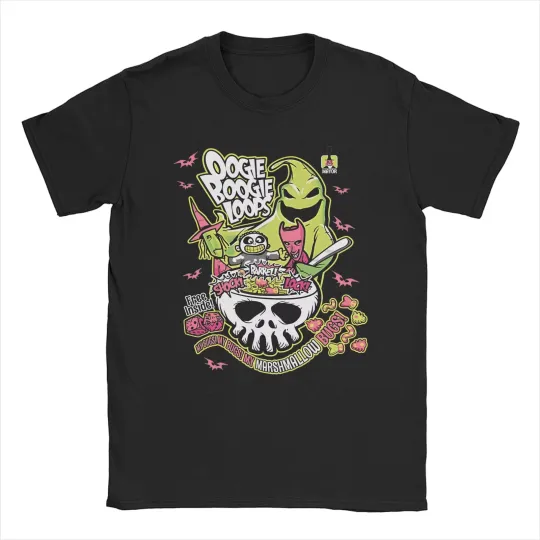 Discover Disney Cool Oogie Boogie Loops Nightmare Before Christ T-Shirt for Men and Women