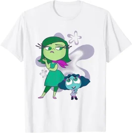 Discover Disney Pixar Inside Out 2 Disgust And Envy Duo Art T-Shirt Men for Women