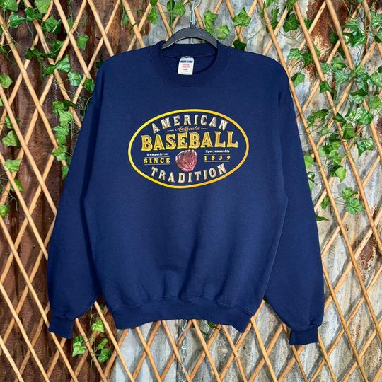 Discover Vintage Y2K American MLB baseball throwback 00s sweatshirt