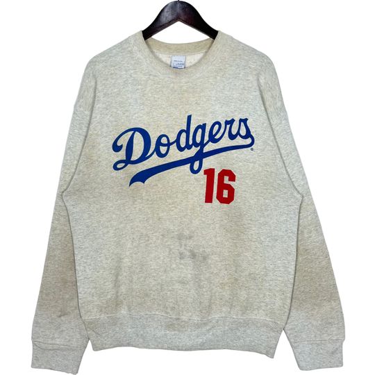 Discover Vintage 1996 MLB Los Angeles Dodgers Nomo Number 16 Sweatshirt Size Large Made in USA