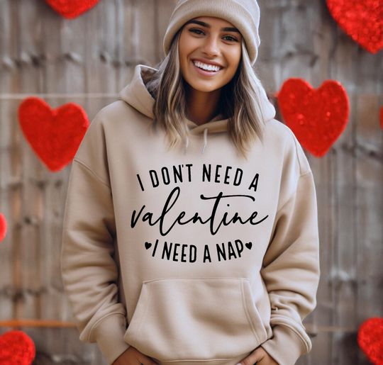 Discover Single Life Hoodie - Sarcastic Valentines Day Nap Sweater