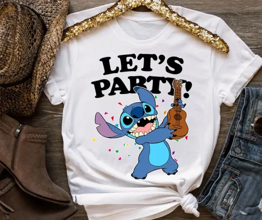 Discover Disney Stitch Let's Party T-Shirt Men for Women