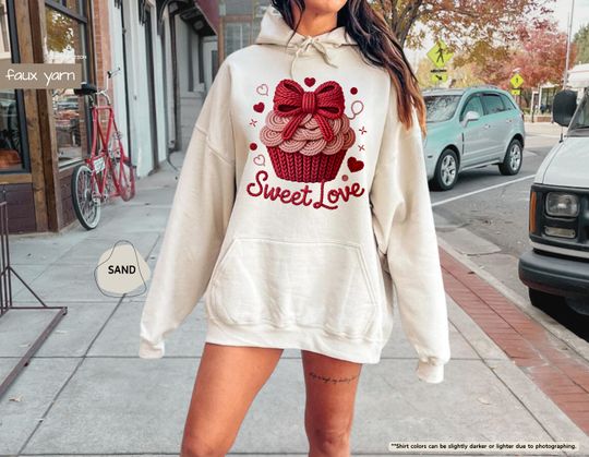 Discover Valentine Cupcake Sweatshirt, Valentines Day Gift, Valentine Girls Hoodie