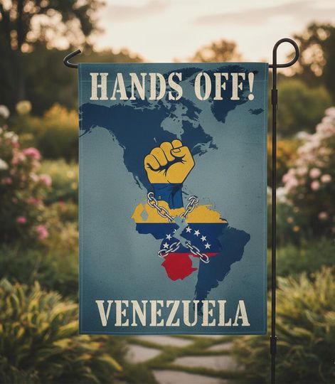 Discover Hands Off Venezuela Garden Flag, Venezuela Freedom Protest Flag, Anti Socialism Political Yard Flag, Venezuelan Independence Decor AYAC26