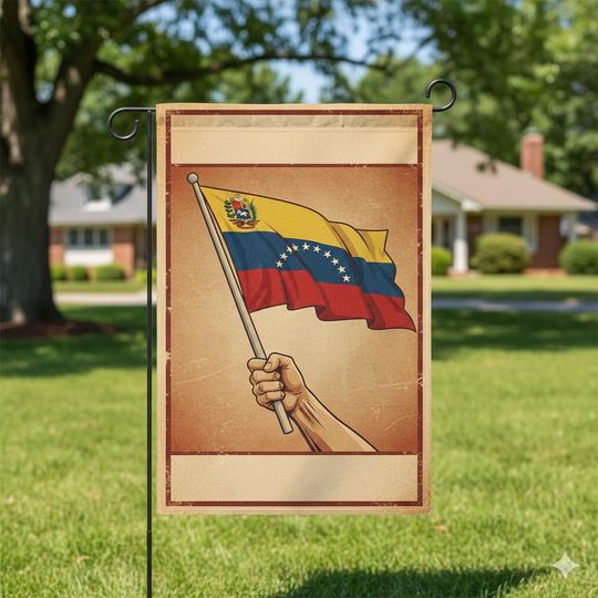 Discover We Stand With Venezuela Protest Garden Flag, Political Flag, Latin America Solidarity, Freedom Statement Flag, Anti Trump B-03012604