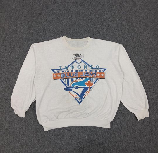 Discover Vintage 90's Toronto Blue Jays Baseball MLB Team Sweatshirt