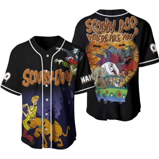 Discover Halloween Scooby Doo Baseball Jersey