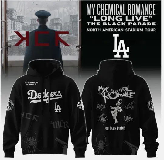 Dodgers x My Chemical Romance Long Live The Black Parade Tour Hoodie 3D