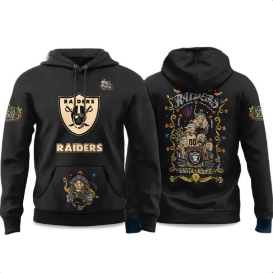 Raiders Hasta la Muerte Hoodie 3D Gift For Valentine