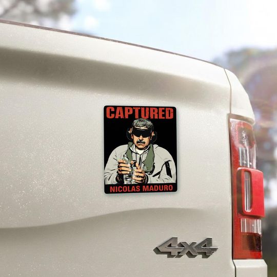 Discover Venezuela Libre Sticker/Car Magnet, Captured Live Maduro Graphic , Venezuelan Freedom Protest Sticker